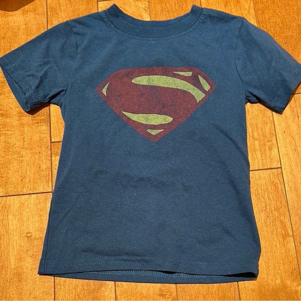 Kids Superman Logo Blue T-Shirt, 4T